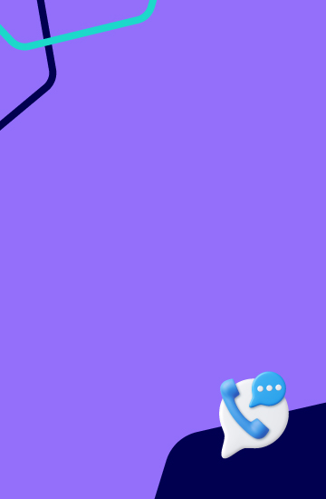 Ilustrao de telefone com balo de conversa.
